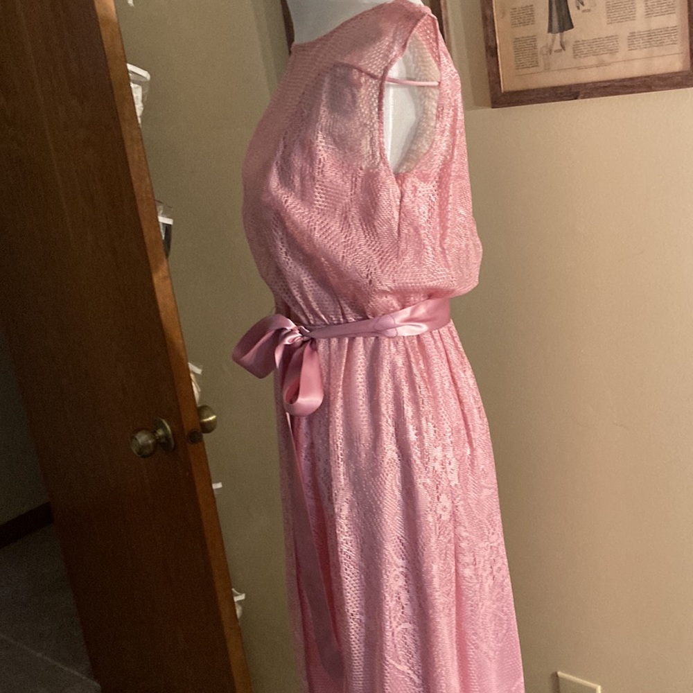 Vintage lavender pink JC Penny dress 9/10 petite - Picture 4 of 7